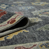 AMER Rugs Jaigarh Carmina JAI-21 Hand-Knotted Handmade Raw Handspun New Zealand Wool Traditional Oriental Rug Pebble Gray 10' x 14'