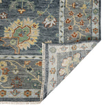 AMER Rugs Jaigarh Dale JAI-22 Hand-Knotted Handmade Raw Handspun New Zealand Wool Traditional Oriental Rug Denim 10' x 14'