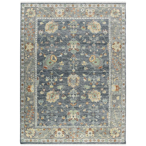 Amer Rugs Jaigarh Hand-knotted Oriental Design Area Rug - Luxurious Softness & Stunning Style For Any Room Denim,Slate Wool Jai220203