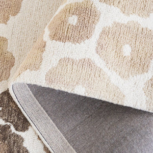 Safavieh Jardin Hand Tufted Wool Floral Runner Rug for Hallways and Entryways in Beige 5'-0" x 8'-0" JAR101A-5