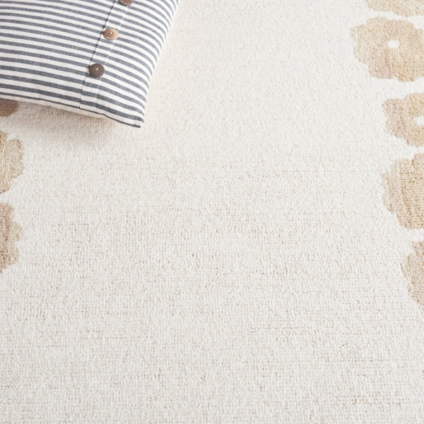 Safavieh Jardin Hand Tufted Wool Floral Runner Rug for Hallways and Entryways in Beige 5'-0" x 8'-0" JAR101A-5