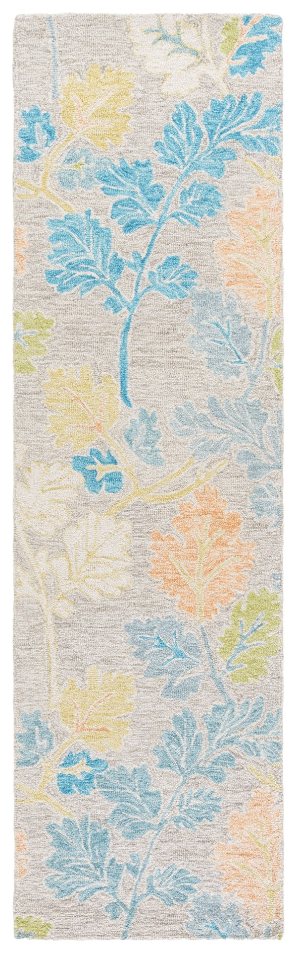 Safavieh Jardin Hand-tufted Floral Rug - Elegant Wool-cotton Blend, Perfect For Cozy Spaces And Style Blue ,Grey 80% Wool,20% Cotton Jar125m-6sq