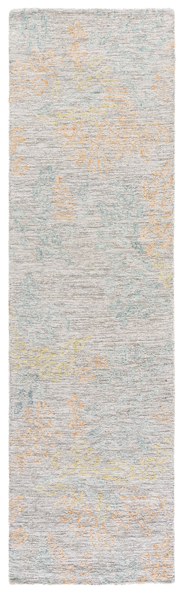 Safavieh Jardin Hand-tufted Area Rug - Elegant Floral Design, Cozy Wool & Cotton Blend For Inviting Spaces Grey ,Rust 80% Wool,20% Cotton Jar126f-4