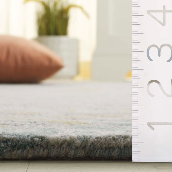 Safavieh Jardin Hand-tufted Runner Rug - Elegant Floral Design In Soft Wool & Cotton For Hallways & More Grey ,Rust 80% Wool,20% Cotton Jar126f-5