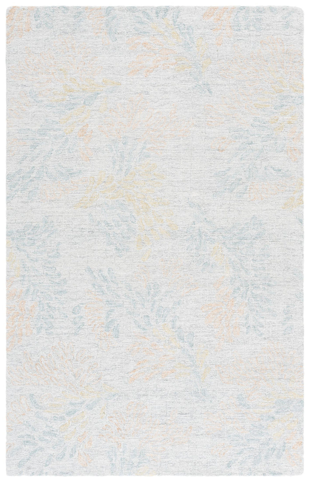 Safavieh Jardin Hand-tufted Runner Rug - Elegant Floral Design In Soft Wool & Cotton For Hallways & More Grey ,Rust 80% Wool,20% Cotton Jar126f-8