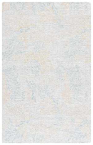 Safavieh Jardin Hand-tufted Runner Rug - Elegant Floral Design In Soft Wool & Cotton For Hallways & More Grey ,Rust 80% Wool,20% Cotton Jar126f-5