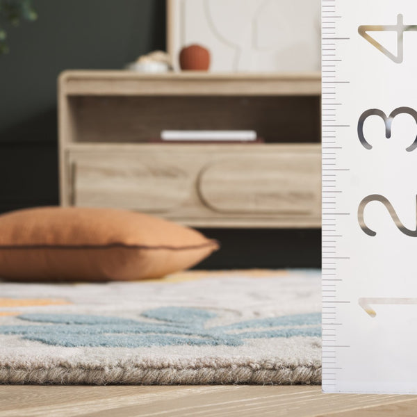 Safavieh Jardin Hand-tufted Wool Pile Area Rug - Elegant Floral Design For Artisanal Home Decor Charm Grey ,Blue Wool Pile Jar158m-3