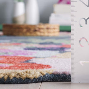 Safavieh Jardin Hand-Tufted Wool Floral Accent Rug Soft Pink Grey Bohemian Bedroom Decor JAR176F-3