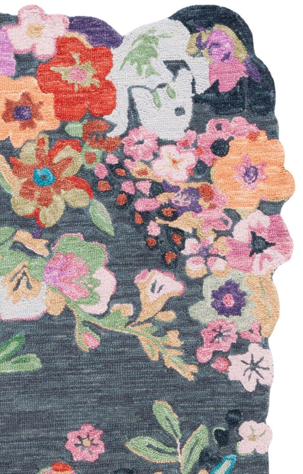 Safavieh Jardin Hand Tufted Wool Floral Area Rug Soft Country Charm for Living Bedroom JAR176F-6