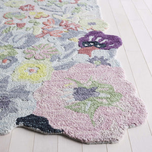 Safavieh Jardin Hand-Tufted Wool Floral Rug Bohemian Blooms for Living Room or Bedroom JAR176Y-4
