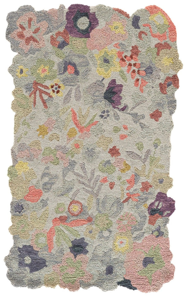Safavieh Jardin Hand-Tufted Wool Floral Rug Bohemian Blooms for Living Room or Bedroom JAR176Y-4