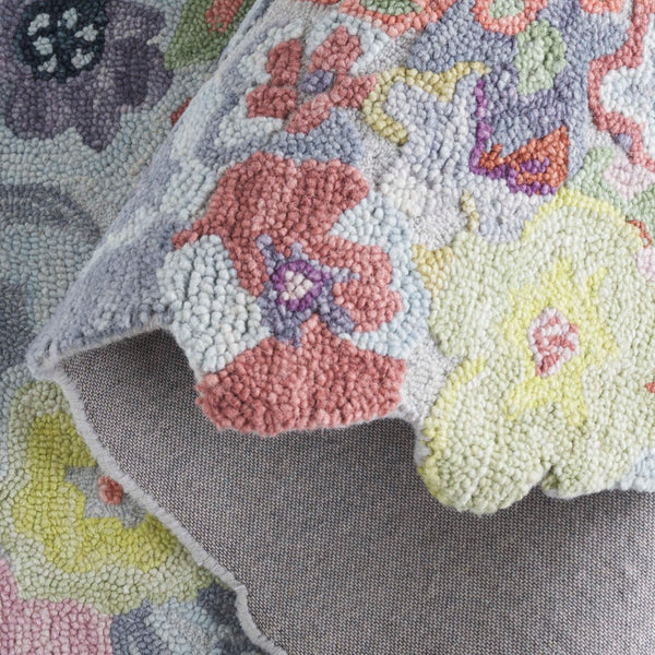 Safavieh Jardin Enchanted Garden Area Rug - Hand-tufted Floral Design For Luxurious Home Decor Style Green ,Pink 80% Wool,20% Cotton Jar176y-3