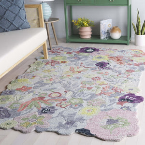 Safavieh Jardin Hand Tufted Wool Floral Area Rug Soft Blooms for Living Room or Bedroom JAR176Y-6