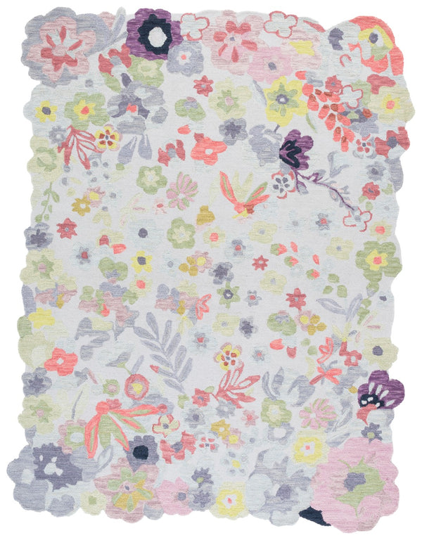 Safavieh Jardin Enchanted Garden Area Rug - Hand-tufted Floral Design For Luxurious Home Decor Style Green ,Pink 80% Wool,20% Cotton Jar176y-3