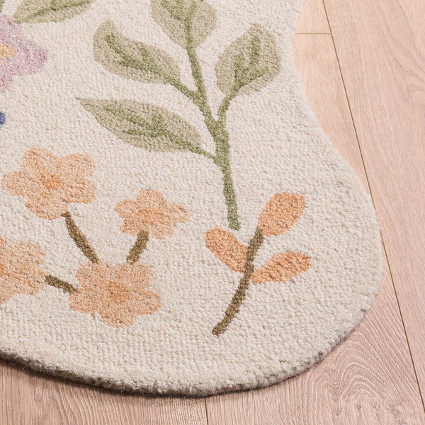 Safavieh Jardin Hand-Tufted Ivory And Sage Area Rug — Wool-Cotton Blend, Low Pile, Soft Durable Texture For Living Roomsbedroomsdining Areas 6'-0" x 9'-0" JAR202A-6