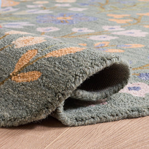 Safavieh Jardin Hand-Tufted Grey Sage Runner Rug — Wool-Cotton Blend, Subtle Floral Motif, Low-Profile Elegance 2'-3" x 8'-0" JAR202F-28