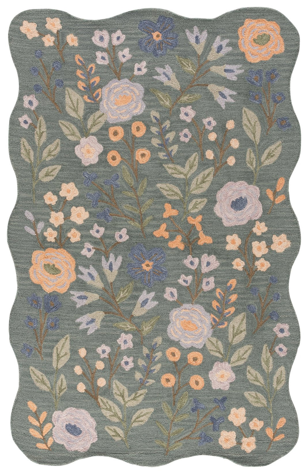 Safavieh Jardin Hand-Tufted Grey Sage Wool-Cotton Rug — Neutral Low-Profile Texture For Modern & Farmhouse Interiors 6'-0" x 9'-0" JAR202F-6