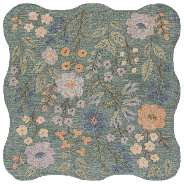 Safavieh Jardin Hand-Tufted Grey Sage Runner Rug — Wool-Cotton Blend, Subtle Floral Motif, Low-Profile Elegance 2'-3" x 8'-0" JAR202F-28