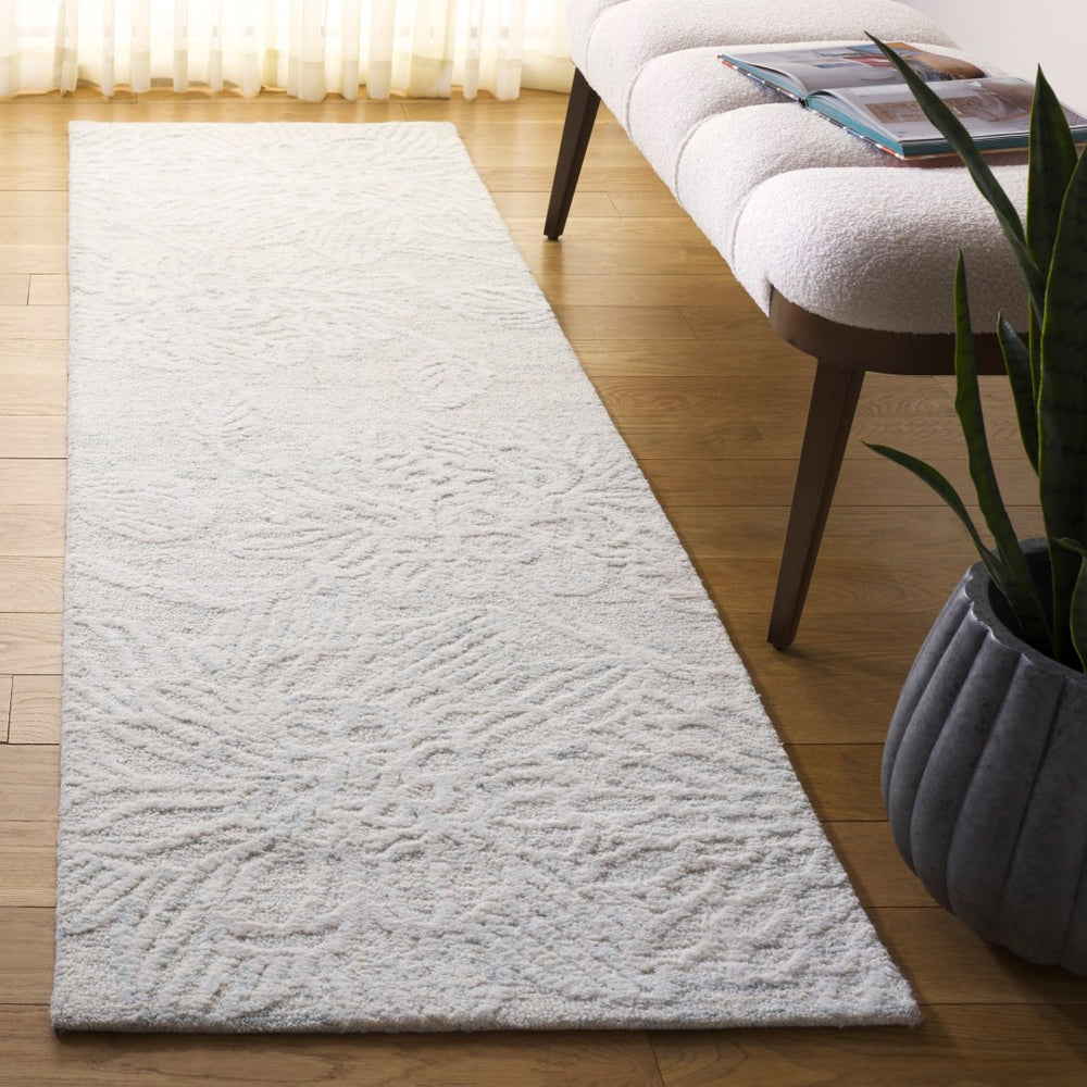 Safavieh Jardin Hand-tufted Floral Area Rug - Timeless Elegance In Soft Colors For Your Home Décor Upgrade Light Teal ,Ivory 80% Wool,20% Cotton Jar225j-6