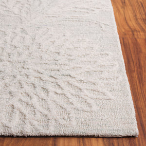 Safavieh Jardin Hand-tufted Runner Rug - Elegant Floral Design In Soft Teal And Ivory For Sophisticated Spaces Light Teal ,Ivory 80% Wool,20% Cotton Jar225j-5