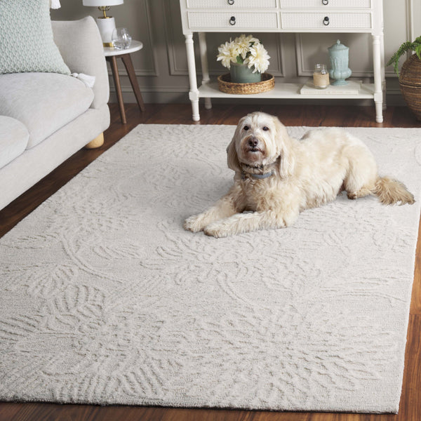 Safavieh Jardin Hand-tufted Runner Rug - Elegant Floral Design In Soft Teal And Ivory For Sophisticated Spaces Light Teal ,Ivory 80% Wool,20% Cotton Jar225j-5