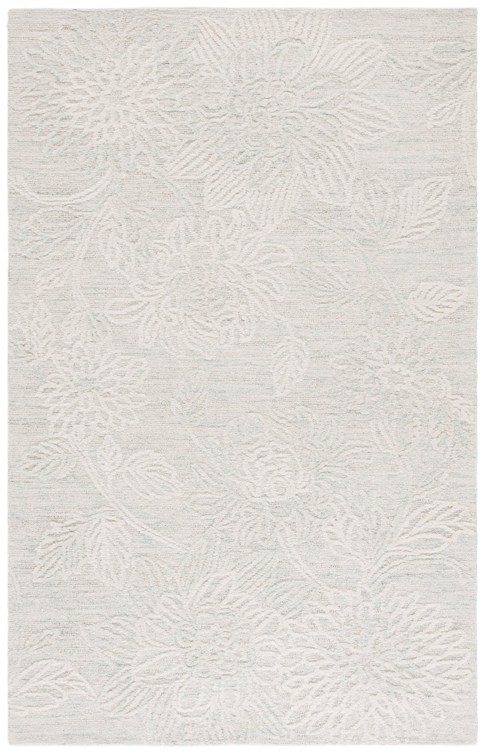 Safavieh Jardin Hand-tufted Runner Rug - Elegant Floral Design In Soft Teal And Ivory For Sophisticated Spaces Light Teal ,Ivory 80% Wool,20% Cotton Jar225j-5
