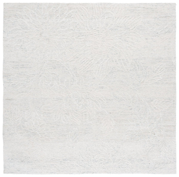 Safavieh Jardin Hand-tufted Runner Rug - Elegant Floral Design In Soft Teal And Ivory For Sophisticated Spaces Light Teal ,Ivory 80% Wool,20% Cotton Jar225j-6sq