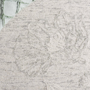 Safavieh Jardin Hand-tufted Floral Runner Rug - Elegant Wool-cotton Blend For Timeless Home Décor Solutions Light Grey ,Ivory 80% Wool,20% Cotton Jar226f-5