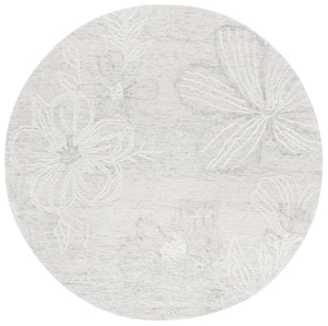 Safavieh Jardin Hand-tufted Floral Runner Rug - Elegant Wool-cotton Blend For Timeless Home Décor Solutions Light Grey ,Ivory 80% Wool,20% Cotton Jar226f-6r