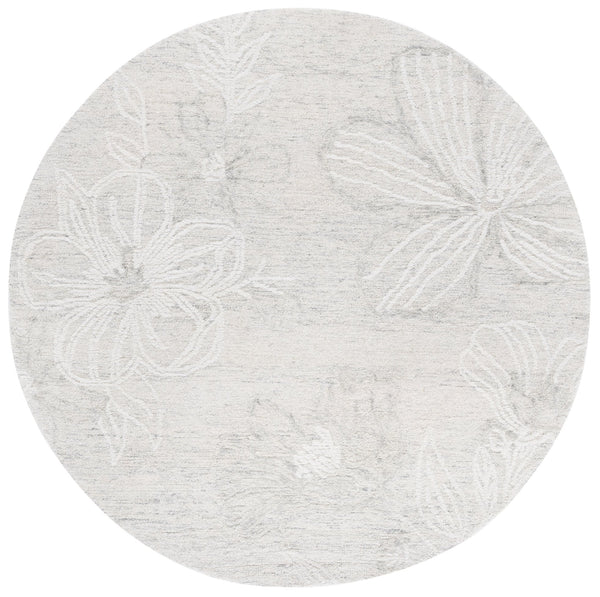 Safavieh Jardin Hand-tufted Floral Runner Rug - Elegant Wool-cotton Blend For Timeless Home Décor Solutions Light Grey ,Ivory 80% Wool,20% Cotton Jar226f-6r