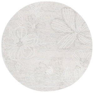 Safavieh Jardin Floral Hand-tufted Area Rug – Sumptuous Wool Blend With Timeless Elegance For Any Room Light Grey ,Ivory 80% Wool,20% Cotton Jar226f-9