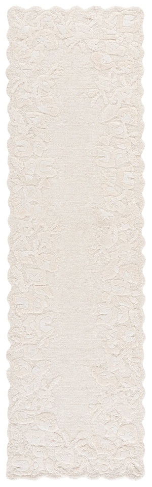 Safavieh Jardin Hand-Tufted Ivory Floral Runner Rug — Wool-Cotton Blend, Durable Hallway Accent, Handmade India 2'-3" x 8'-0" JAR227A-28