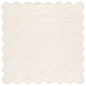 Safavieh Jardin Hand-Tufted Ivory Floral Runner Rug — Wool-Cotton Blend, Durable Hallway Accent, Handmade India 2'-3" x 8'-0" JAR227A-28