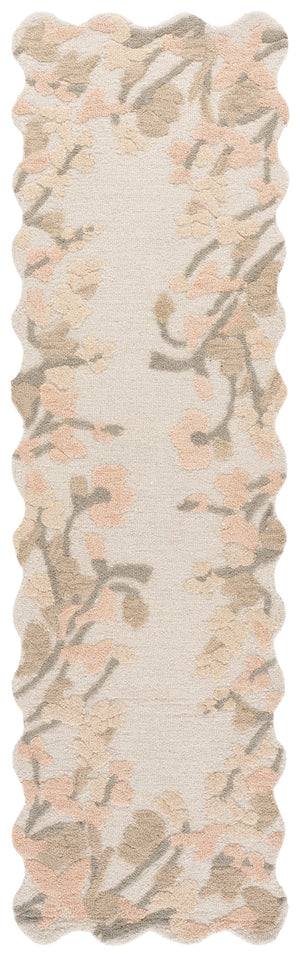Safavieh Jardin Hand‑Tufted Wool Rug In Beige Rust Floral — Timeless Low‑Pile Accent For Living & Dining Rooms 9'-0" x 12'-0" JAR228B-9