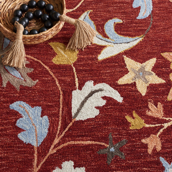 Safavieh Jardin 256 JAR256 Handtufted  Rug Red / Orange JAR256Q-8