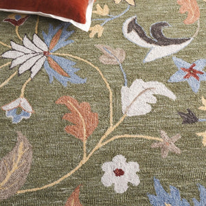 Safavieh Jardin Hand-Tufted Wool Floral Area Rug Botanical Garden Palette for Living Rooms 10' x 14' JAR256Y-10