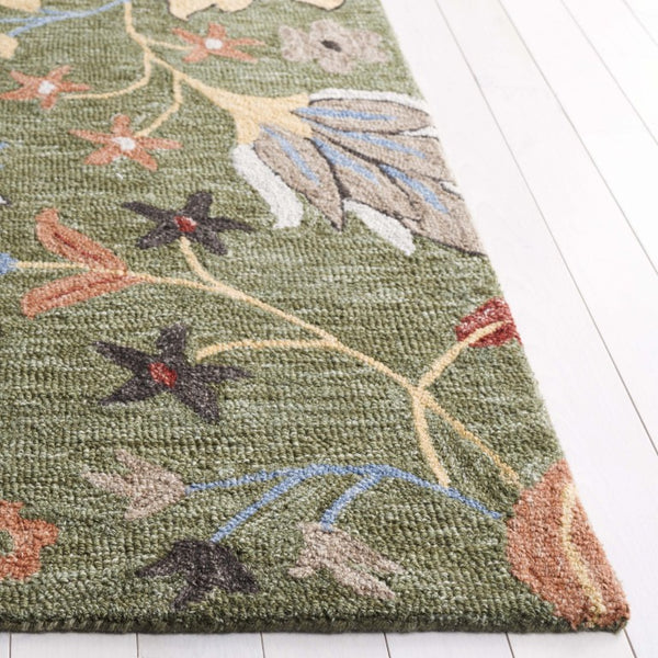Safavieh Jardin Hand-Tufted Wool Floral Area Rug Botanical Garden Palette for Living Rooms 9' x 12' JAR256Y-9
