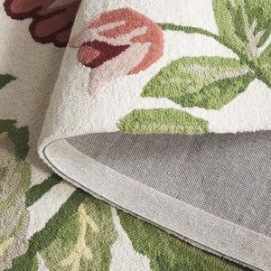 Safavieh Jardin Hand-tufted Floral Runner Rug - Luxurious Indian Wool For Elegant Home Décor Transformation Ivory ,Pink Indian Wool Pile Jar275u-5