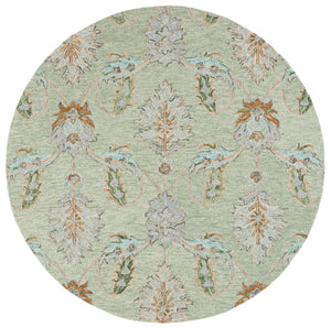 Safavieh Jardin Hand-Tufted Sage Green Wool Area Rug — Low-Profile 5/8" Pile, Subtle Floral Texture, Durable 8'-0" x 10'-0" JAR276W-8