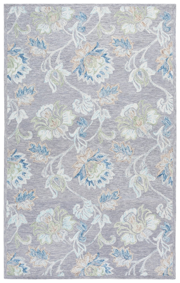 Safavieh Jardin Hand-Tufted Grey Blue Runner Rug, Wool Pile & Cotton Backing For Durable, Low-Profile Comfort 2'-3" x 8'-0" JAR277F-28
