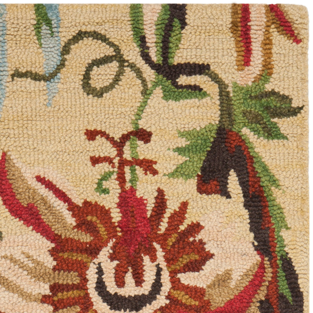Safavieh Jardin Hand-Tufted Wool Runner With Ivory Multi Floral Motifs — Durable, Soft, Artisan-Made Elegance 2'-3" x 11'-0" JAR325A-211