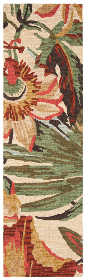 Safavieh Jardin Exquisite Hand-tufted Wool Rug With Botanical Design For Elegant And Cozy Home Décor Ivory ,Multi Wool Jar325a-25