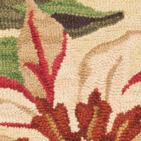 Safavieh Jardin Hand-Tufted Wool Rug Ivory With Vibrant Multi-Color Botanical Motif For Elegant Living Spaces 10'-0" x 14'-0" JAR325A-10