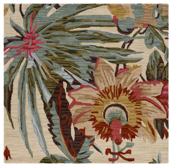 Safavieh Jardin Exquisite Hand-tufted Wool Rug With Botanical Design For Elegant And Cozy Home Décor Ivory ,Multi Wool Jar325a-25