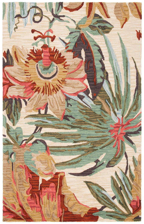 Safavieh Jardin Hand-Tufted Wool Runner With Ivory Multi Floral Motifs — Durable, Soft, Artisan-Made Elegance 2'-3" x 11'-0" JAR325A-211