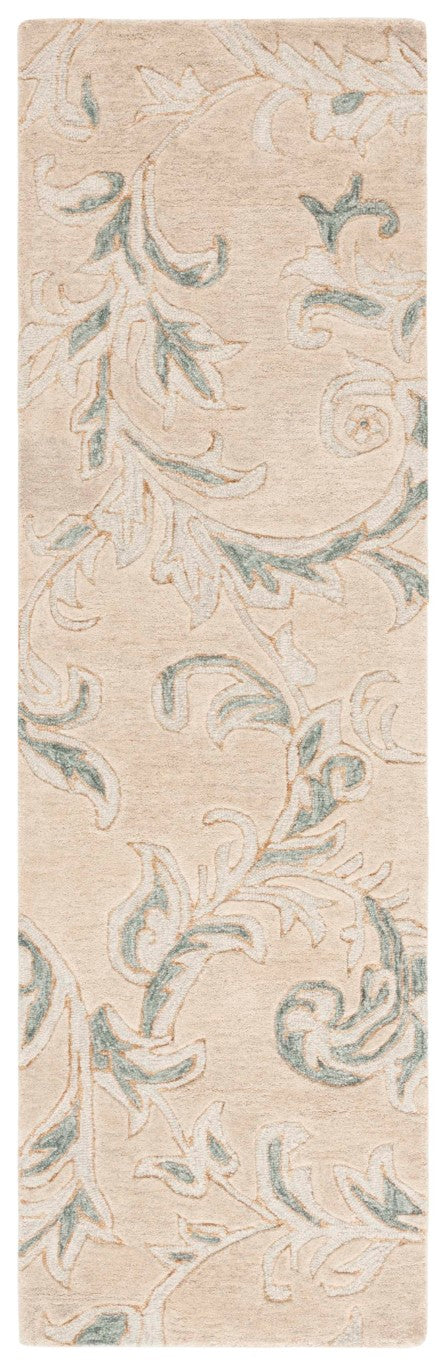Safavieh Jardin Hand-Tufted Wool Cotton Floral Runner Rug for Hallways and Entryways 2'-3" x 8'-0" JAR328B-28