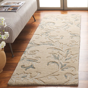 Safavieh Jardin Hand-Tufted Wool Cotton Floral Runner Rug for Hallways and Entryways 2'-3" x 8'-0" JAR328B-28