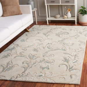 Safavieh Jardin Hand-Tufted Wool Cotton Floral Runner Rug for Hallways and Entryways 6'-0" x 9'-0" JAR328B-6