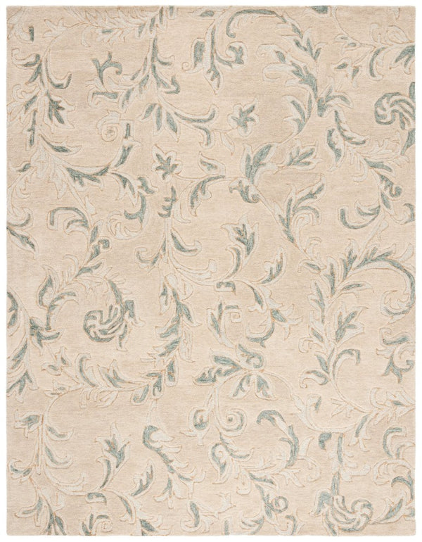 Safavieh Jardin Hand-Tufted Wool Cotton Floral Runner Rug for Hallways and Entryways 8'-0" x 10'-0" JAR328B-8