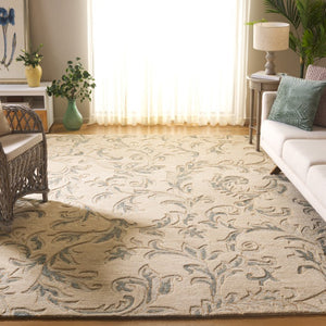Safavieh Jardin Hand-Tufted Wool Cotton Floral Runner Rug for Hallways and Entryways 8'-0" x 10'-0" JAR328B-8